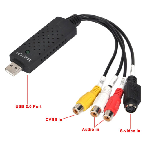 Pro USB 2.0 Video Easycap TV DVD VHS Capture Card Audio AV Adapter voor computer 1