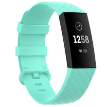 Vattentäta silikon sportarmband kompatibla med Fitbit Charge4/Charge3/Charge3SE – Ersättningsarmband för män och kvinnor