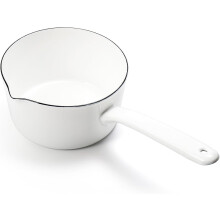 Enamel Milk Pan Nonstick 37 oz with Pour Spout