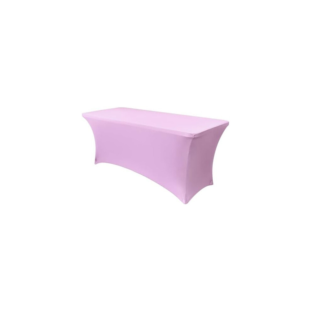 6ft Rectangular Stretch Table Cover, Polyester-Spandex