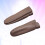 Chokladfärgade läderfingerskydd Synålfiltning 1