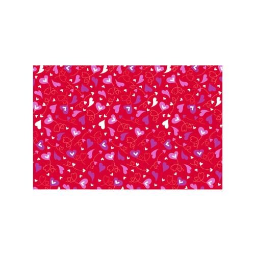 Valentine's Day plastic tablecloth 72x54 inch rectangle 1