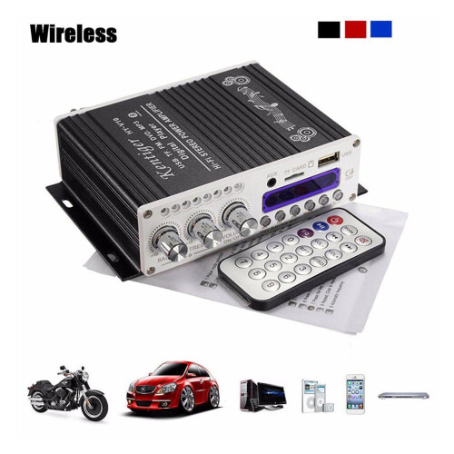 Mini amplificatore stereo Hi-Fi Bluetooth 12V 20W 2