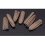 Chokladfärgade läderfingerskydd Synålfiltning 3