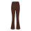 Damesmode Casual Stijl Effen Kleur Gebreide Pull Slim Flare Broek 5