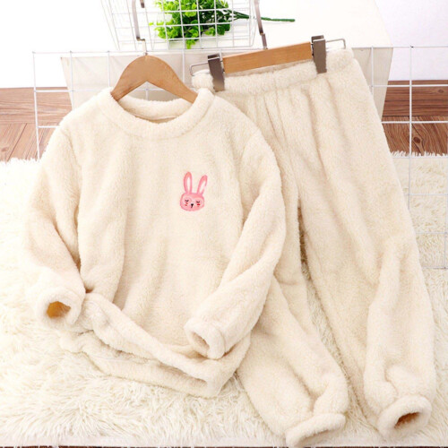 Νήπια Αγόρια Κορίτσια Χειμερινές Πιτζάμες Fleece Παιδικές Λαγούδες Λούτρινες 1