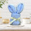 Blue Bunny Fleece Towel Easter Gift 50x25 cm 3