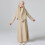 Jentekjole Boho Abaya Langermet Avslappet 4-5 år 2