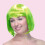 Περούκες Neon Green Bob με επίπεδες αφέλειες, περιλαμβάνουν περούκα, κοντές ίσιες 2