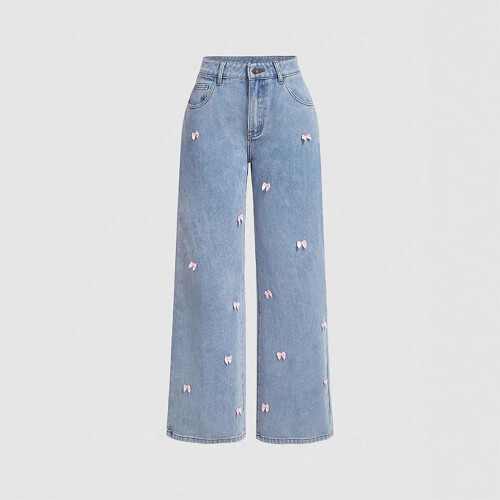 Damen-Freizeithose aus einfarbigem Polyester mit elastischem Bund
