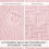 Cal King dekbedset 3-delig roze met muntpatroon polyester 3