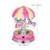 Carillon rosa con cavalli girevoli, 15,5 cm 3