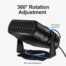 12 Car Heater Car Windshield Fast Heating Defrost Defogger 360 Degree Rotation Auto Heater for Interior Accessories
