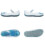 Παντόφλες για κορίτσια, μοντέρνες, κλειστά δάχτυλα, μη μαλακή σόλα, με ζελέ 4