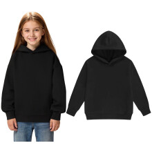 Mädchen-Hoodies & Sweatshirts, kuschelig gefüttert, langärmelig, lässige Oberbekleidung für Kleinkinder bis Teenager