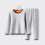 Kids' thermal base layer set gray 12-13 years 2