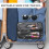 Transparente Kosmetiktasche mit Pinselfach, Schwarz 6