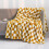 Yellow checkered flannel blanket with black and white 6
