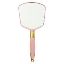 Roze handspiegel met handvat, 1 stuk, 9,31 x 4,17 inch