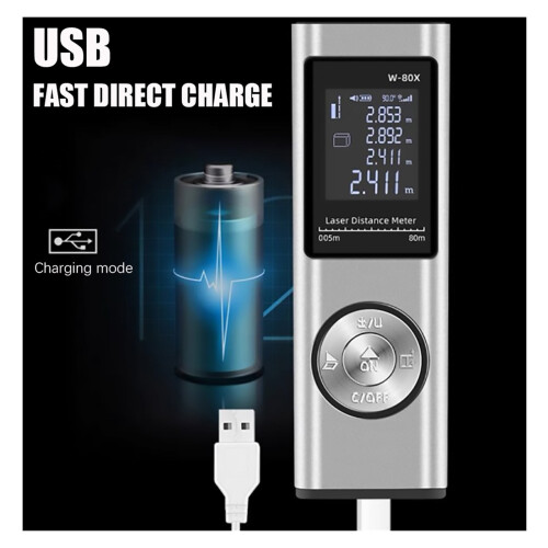 Digital Laser Distance Meter with Angle Measurement 40m 60m 2