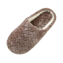 Weiche Hausschuhe für Damen aus Baumwolle, rutschfeste Hausschuhe, bequeme Indoor-Schuhe aus Baumwolle zum Hineinschlüpfen.