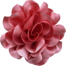 Broșă elegantă supradimensionată din satin, trandafir și mătase, cu camelie – accesoriu pentru rochii de nuntă, petrecere, banchet, pentru