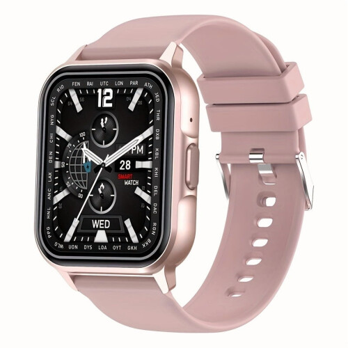Smartwatch with Full Touch Screen, Wireless Calling & Message Alerts – Compatible with Android and iOS
