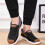 Ανδρικά χειμερινά, casual, slip-on μποτάκια, ζεστά, αδιάβροχα, με γούνινη επένδυση, κοντά 5