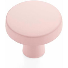 Lot de 10 poignées de tiroir roses de 3,2 cm (1-1/4 po) pour meubles de cuisine, poignées rondes et solides pour commode, quincaillerie simple pour