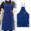 Tablier de cuisine ajustable avec 2 poches et cordon en cuir 3