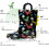 Botas de chuva infantis impermeáveis com luzes, estampas e glitter, com alças, para meninos e meninas. 2