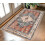 Boho vintage koberec, 2' x 3', modrá, hnedá, biela 1