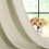 Beige Blackout Curtains with Silver Grommets, 34" x 60", 5