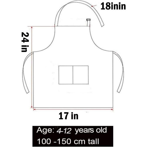Set da 10 pezzi composto da cappello e grembiule da chef per bambini 1