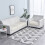 Stretch Sofa Cover for Chaise Lounge, White 2