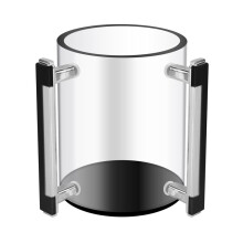 Copo de Acrílico Redondo para Lavar As Mãos Copo para Lavar As Mãos com Duas Alças de Metal para Oração Judaica Copo Redondo para Lavar As Mãos