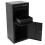 Birchtree BIRCHTREE Lockable Metal Delivery Box Large Black 9
