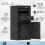 Birchtree BIRCHTREE Lockable Metal Delivery Box Large Black 4