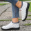 Botas de nieve impermeables para mujer, botines con forro cálido. 6