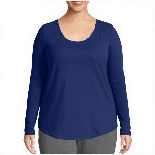 Γυναικεία T-shirts Casual Μονόχρωμα Oversize Μπλούζες με Στρογγυλή Λαιμόκοψη και