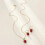 Raspberry Charm Necklace and Earrings Set Alloy Fruit 4