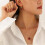 Raspberry Charm Necklace and Earrings Set Alloy Fruit 5