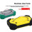 Portable LED Work Light with Double Magnets Adjustable Rechargeable Flashlight for Charging Mobile Yellow 7