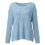 Damen-Langarmpullover mit Rundhalsausschnitt, hohlgestrickt, einfarbig 4