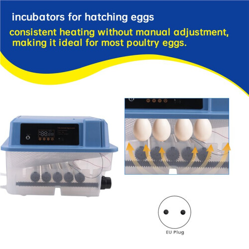 Automatic Intelligent Hatching Machine Automatic Egg Incubator 12 Eggs with Turner,Candler & Temperature Control EU Plug 2