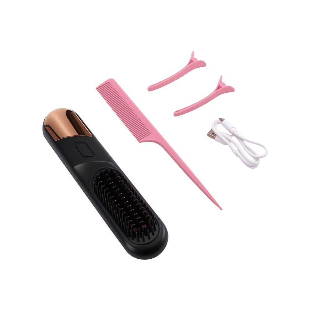Photos - Hair Styling Product Cordless Straightener for Hair Straightener Brush Fast Heated Electric Hair Brushes Multifunctional Wireless Hot Comb