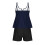 Costume da bagno tankini da donna a due pezzi, sobrio e discreto. 5