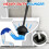 2-in-1 Toilet Plunger and Brush Set with Extended Handle 3