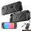 Protective Case for   2 Ergonomic Non-Slip Grip with Hard Front Cover Shock-Absorption Case Black 3