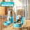 Νέα Tepy Gravity Pet Auto Feeder Ποτιστήρι για σκύλους, κρεμαστό κλουβί, λεκάνη για σκύλους, 2